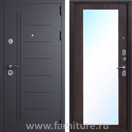  Входная металлическая дверь с зеркалом Йошкар Ола TR 10 МХ Венге 