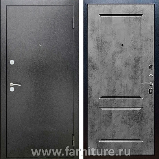  Входная металлическая дверь Рекс Сити ФЛ-117 Бетон темный 