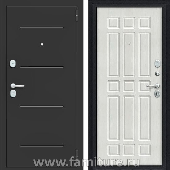  Входная металлическая дверь BRAVO Мило 104 52 Bianco 