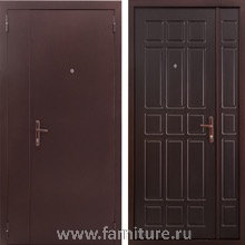 Входная металлическая дверь Тамбур-2 Венге 