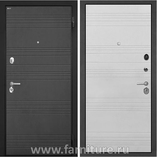  Входная металлическая дверь Интекрон Спарта Венге ФЛ-316 Белый ясень 