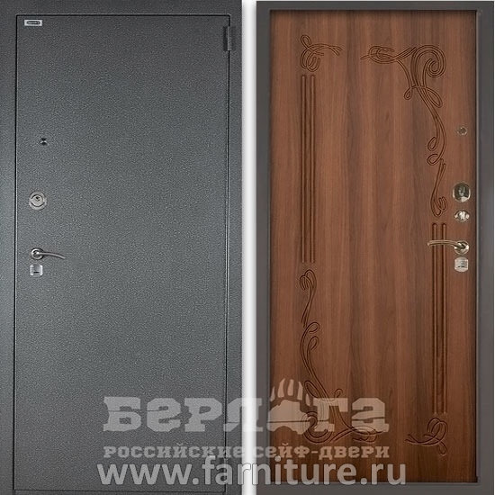  Входная металлическая Сейф дверь Берлога 3К Левзея Дуб рустикальный 