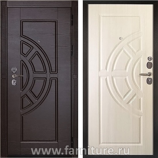  Входная металлическая дверь Сударь-8 CISA Венге 