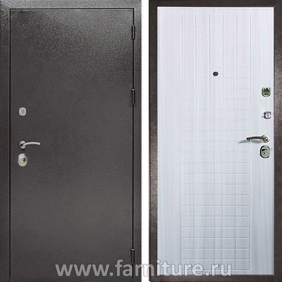  Входная Белорусская дверь Дива МД-26 Сандал Белый (Трёхконтурная) 