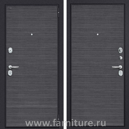  Входная металлическая дверь Groff Тechnics Т3-300 Black Wood 