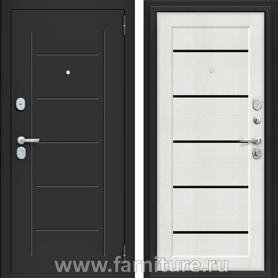  Входная металлическая дверь BRAVO Борн 117 М22 Bianco 