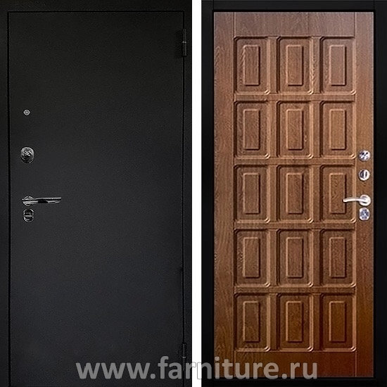  Входная металлическая дверь Аргус Люкс Про Шёлк Шоколад Дуб Золотой 
