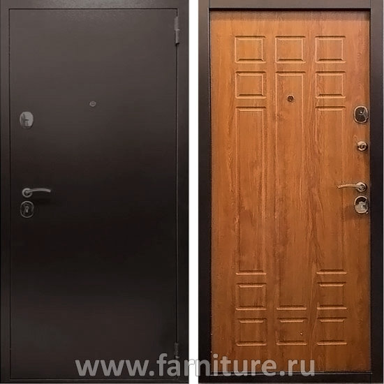  Входная металлическая дверь Йошкар-Ола Т-10 Золотой дуб 